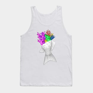 Surrealism Coral Fish Tank Top